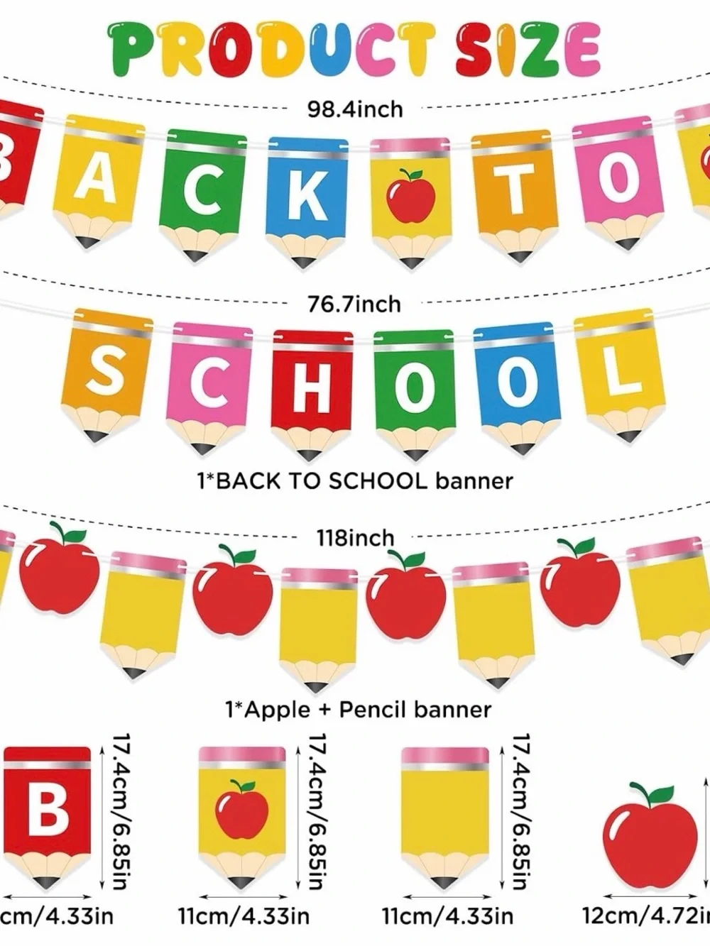 Back to School Decorations NO-DIY Reusable Back to School Banner